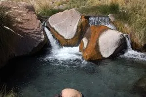 Rocks in river at Termas de Puritama