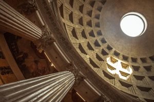 rome pantheon ceiling